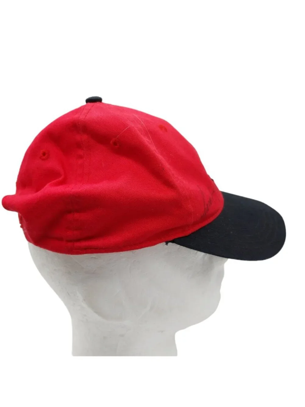 Cincinnati Reds Team Autographed Baseball Hat Youth Small Strapback Red Black